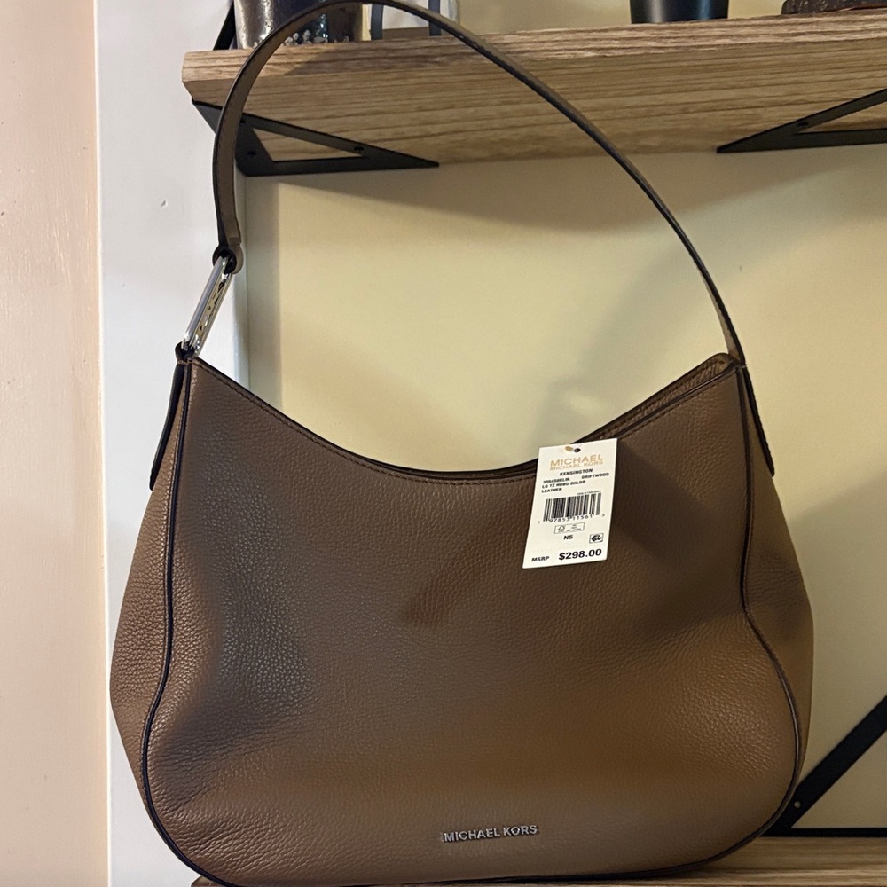 Michael Kors Tan Leather Hobo Bag